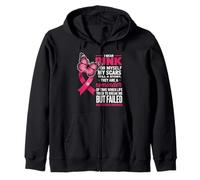Je porte du rose pour mes cicatrices, mais un cancer du sein a échoué Sweat à Capuche