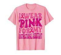 Je Porte du Rose pour Mes Enfants Assistants pédagogiques T-Shirt