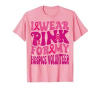 Je Porte du Rose pour Mes Enfants atteints de Cancer du Sein Qui Font du bénévolat dans Un Hospice T-Shirt