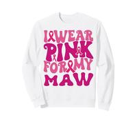 Je Porte du Rose pour Mes Enfants atteints du Cancer du Sein Maw Sweatshirt
