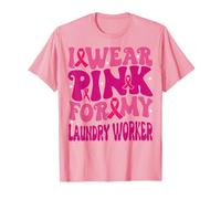 Je Porte du Rose pour Mes Enfants atteints d'un Cancer du Sein, Une employée de blanchisserie T-Shirt