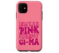 Je Porte du Rose pour Mes Enfants de la GI-MA, Qui sensibilise au Cancer du Sein Coque pour iPhone 11