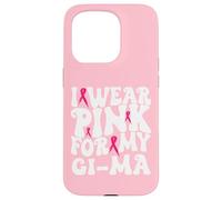 Je Porte du Rose pour Mes Enfants de la GI-MA, Qui sensibilise au Cancer du Sein Coque pour iPhone 15 Pro