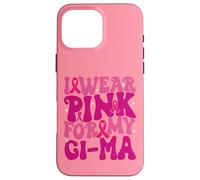 Je Porte du Rose pour Mes Enfants de la GI-MA, Qui sensibilise au Cancer du Sein Coque pour iPhone 16 Pro Max