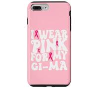 Je Porte du Rose pour Mes Enfants de la GI-MA, Qui sensibilise au Cancer du Sein Coque pour iPhone 7 Plus/8 Plus