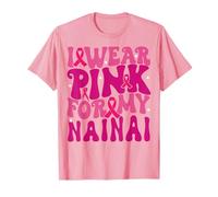 Je Porte du Rose pour Mes Enfants de Nainai, Qui sont sensibilisés au Cancer du Sein T-Shirt