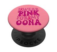 Je Porte du Rose pour Mes Enfants de Sensibilisation au Cancer du Sein Oona PopSockets PopGrip Adhésif