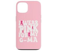 Je Porte du Rose pour Mes Enfants G-ma, Qui sont sensibilisés au Cancer du Sein Coque pour iPhone 13