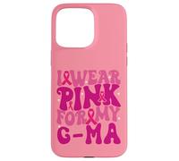 Je Porte du Rose pour Mes Enfants G-ma, Qui sont sensibilisés au Cancer du Sein Coque pour iPhone 15 Pro Max