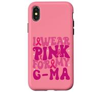 Je Porte du Rose pour Mes Enfants G-ma, Qui sont sensibilisés au Cancer du Sein Coque pour iPhone X/XS