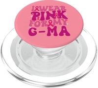 Je Porte du Rose pour Mes Enfants G-ma, Qui sont sensibilisés au Cancer du Sein PopSockets PopGrip pour MagSafe