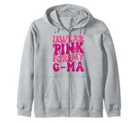 Je Porte du Rose pour Mes Enfants G-ma, Qui sont sensibilisés au Cancer du Sein Sweat à Capuche