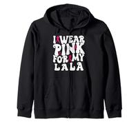Je Porte du Rose pour Mes Enfants Lala, Une Marque de Sensibilisation au Cancer du Sein Sweat à Capuche