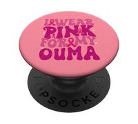Je Porte du Rose pour Mes Enfants, Ouma, Qui sensibilise Les Enfants au Cancer du Sein PopSockets PopGrip Adhésif