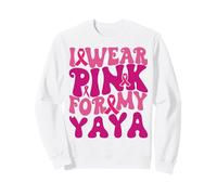 Je Porte du Rose pour Mes Enfants Yaya, Qui sensibilisent Mes Enfants au Cancer du Sein Sweatshirt