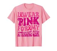 Je Porte du Rose pour Mes présences, greffière chargée du Cancer du Sein, Filles et Enfants T-Shirt