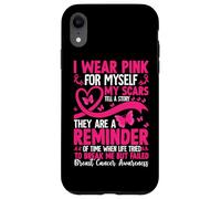 Je Porte du Rose pour Moi Mes Cicatrices racontent Une Histoire Coque pour iPhone XR