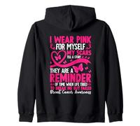 Je Porte du Rose pour Moi Mes Cicatrices racontent Une Histoire Sweat à Capuche