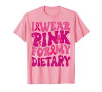 Je Porte du Rose pour Mon Alimentation et la Sensibilisation au Cancer du Sein pour Les Enfants T-Shirt