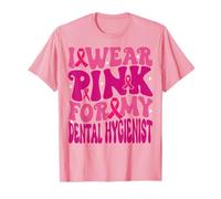 Je Porte du Rose pour Mon hygiéniste Dentaire Cancer du Sein Enfants T-Shirt