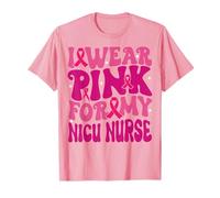 Je Porte du Rose pour Mon infirmière de l'unité néonatale de Sensibilisation au Cancer du Sein T-Shirt