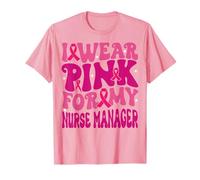 Je Porte du Rose pour Mon infirmière Responsable du Cancer du Sein pour Enfants T-Shirt