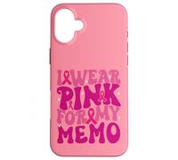 Je Porte du Rose pour Mon mémo de Sensibilisation au Cancer du Sein pour Les Enfants Coque pour iPhone 16 Plus