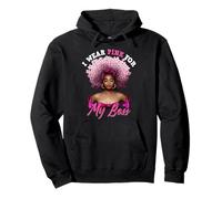Je Porte du Rose pour Mon Patron, Cancer du Sein, Femme Noire, mélanine Sweat à Capuche