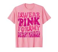 Je Porte du Rose pour Mon Responsable de l'alimentation, Le Cancer du Sein, pour Les Enfants T-Shirt