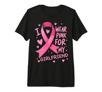 Je Porte du Rose pour sensibiliser ma Copine au Cancer T-Shirt Haut de Gamme