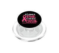Je Porte du Rose pour sensibiliser ma cousine au Cancer du Sein PopSockets PopGrip pour MagSafe