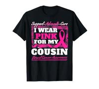 Je Porte du Rose pour sensibiliser ma cousine au Cancer du Sein T-Shirt