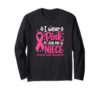 Je Porte du Rose pour sensibiliser ma nièce au Cancer du Sein Manche Longue