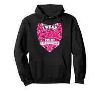 Je Porte du Rose pour sensibiliser ma Petite-Fille au Cancer du Sein Sweat à Capuche