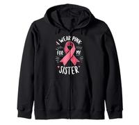 Je Porte du Rose pour sensibiliser ma sœur au Cancer Sweat à Capuche