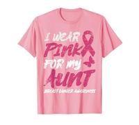 JE PORTE DU ROSE POUR SENSIBILISER MA TANTE AU CANCER DU SEIN T-Shirt