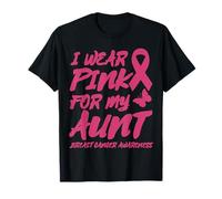 JE PORTE DU ROSE POUR SENSIBILISER MA TANTE AU CANCER DU SEIN T-Shirt