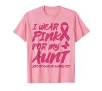 JE PORTE DU ROSE POUR SENSIBILISER MA TANTE AU CANCER DU SEIN T-Shirt