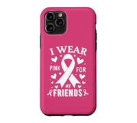 Je Porte du Rose pour sensibiliser Mes Amis au Cancer Coque pour iPhone 11 Pro