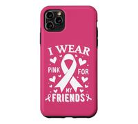 Je Porte du Rose pour sensibiliser Mes Amis au Cancer Coque pour iPhone 11 Pro Max