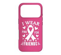 Je Porte du Rose pour sensibiliser Mes Amis au Cancer Coque pour iPhone 17 Pro