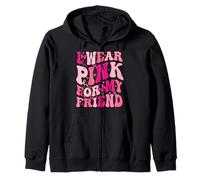 Je Porte du Rose pour sensibiliser Mon Amie au Cancer du Sein Sweat à Capuche