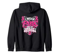 Je Porte du Rose pour sensibiliser Mon arrière Grand-mère au Cancer du Sein Sweat à Capuche