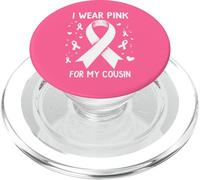 Je Porte du Rose pour sensibiliser Mon Cousin au Cancer PopSockets PopGrip pour MagSafe