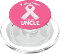 Je Porte du Rose pour sensibiliser Mon Oncle au Cancer PopSockets PopGrip pour MagSafe