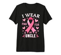 Je Porte du Rose pour sensibiliser Mon Oncle au Cancer T-Shirt Haut de Gamme