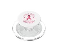 Je Porte du Rose pour sensibiliser Mon Petit ami au Cancer PopSockets PopGrip pour MagSafe