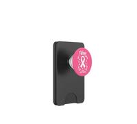Je Porte du Rose pour sensibiliser Mon Petit ami au Cancer PopSockets PopWallet pour MagSafe