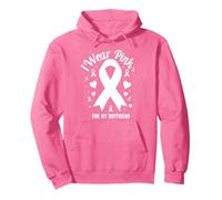 Je Porte du Rose pour sensibiliser Mon Petit ami au Cancer Sweat à Capuche