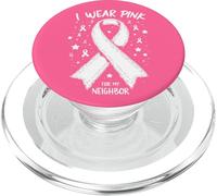 Je Porte du Rose pour sensibiliser Mon Voisin au Cancer PopSockets PopGrip pour MagSafe